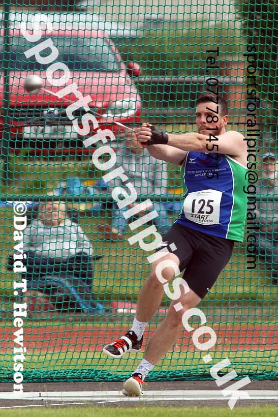 Mens hammer, 2021 Northern Senior and Under-20s Champs., Leigh. Photo: David T. Hewitson/Sports for All Pics